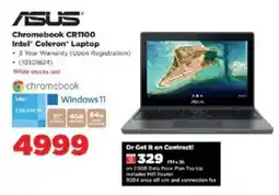 HiFi Corp ASUS Chromebook CR1100 Intel Celeron Laptop offer