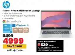 HiFi Corp HP 14 Intel N100 Chromebook Laptop offer