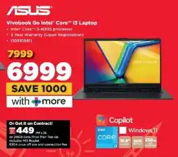 HiFi Corp ASUS Vivobook Go Intel Core i3 Laptop offer