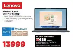 HiFi Corp Lenovo IdeaPad 3 Intel Core i7 Laptop offer