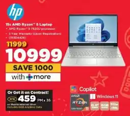 HiFi Corp Hp 15s AMD Ryzen 5 Laptop offer