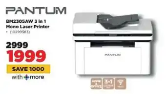 HiFi Corp Pantum BM2305AW 3 in 1 Mono Laser Printer offer
