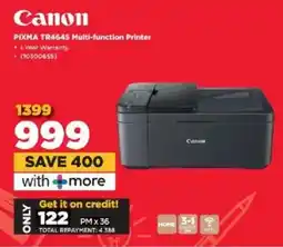 HiFi Corp Canon PIXMA TR4645 Multi-function Printer offer