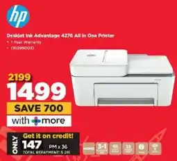 HiFi Corp Hp Deskjet Ink Advantage 4276 All in One Printer offer