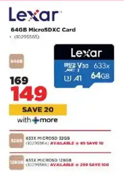 HiFi Corp Lexar 64GB MicroSDXC Card offer