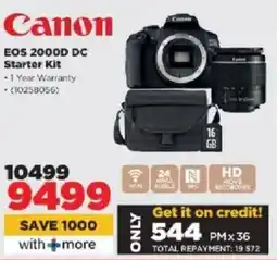 HiFi Corp Canon EOS 2000D DC Starter Kit offer