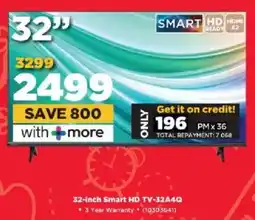 HiFi Corp Hisense 32-inch Smart HD TV-32A4Q offer