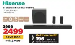 HiFi Corp Hisense 5.1 Channel Soundbar HS5100 offer