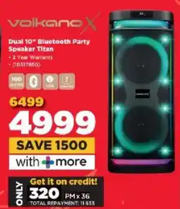 HiFi Corp Volkano X Dual 10" Bluetooth Party Speaker Titan offer