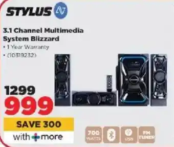 HiFi Corp Stylus 3.1 Channel Multimedia System Blizzard offer