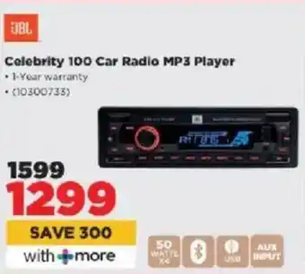 HiFi Corp JBL Celebrity 100 Car Radio MP3 Player offer
