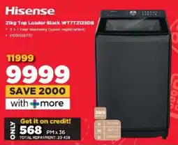 HiFi Corp Hisense Top Loader Black WT7T2125DB offer