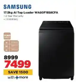 HiFi Corp Samsung AI Top Loader WA80F18S8CFA offer
