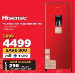 HiFi Corp Hisense Single Door Fridge H235RRE-WD offer