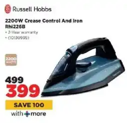 HiFi Corp Russell Hobbs 2200W Crease Control And Iron Rhi226B offer