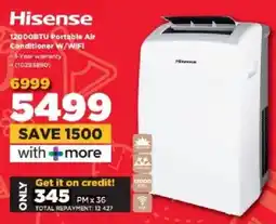 HiFi Corp Hisense 12000BTU Portable Air Conditioner W/WiFi offer