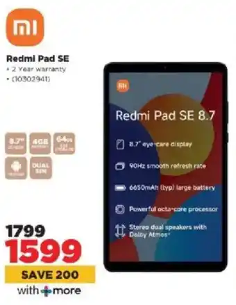 HiFi Corp Redmi Pad SE offer
