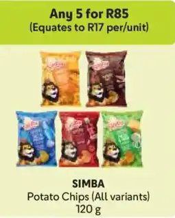 Makro SIMBA Potato Chips offer