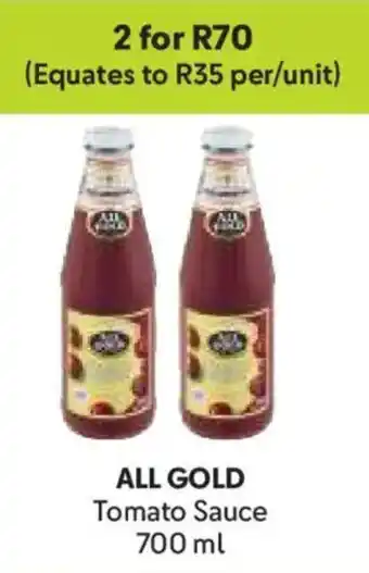 Makro ALL GOLD Tomato Sauce offer