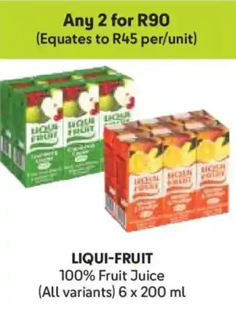 Makro LIQUI-FRUIT 100% Fruit Juice offer