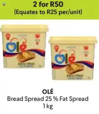 Makro OLÉ Bread Spread 25% Fat Spread offer