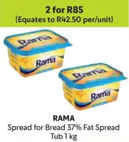 Makro RAMA Spread for Bread 37% Fat Spread Tub offer
