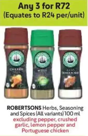 Makro ROBERTSONS Herbs, Seasoning and Spices offer