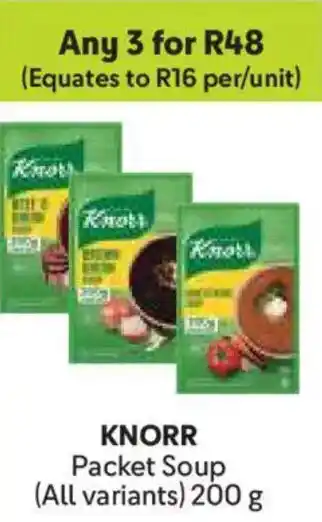 Makro KNORR Packet Soup offer