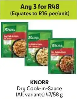 Makro KNORR Dry Cook-in-Sauce offer