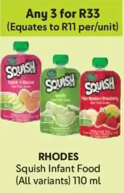 Makro RHODES Squish Infant Food offer
