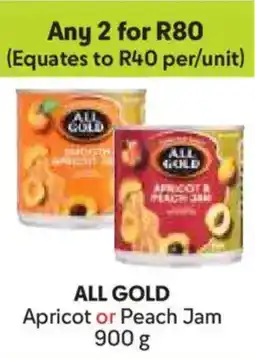 Makro ALL GOLD Apricot or Peach Jam offer