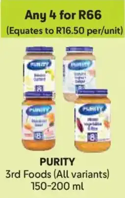 Makro Purity 3rd Foods offer