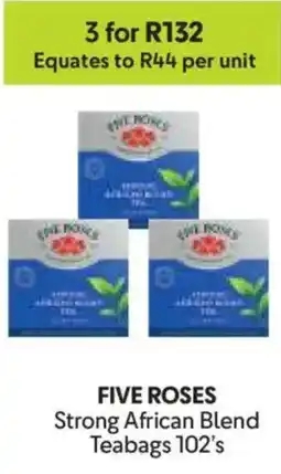 Makro FIVE ROSES Strong African Blend Teabags offer