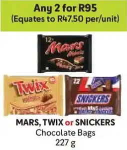 Makro MARS, TWIX or SNICKERS Chocolate Bags offer