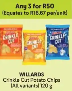 Makro WILLARDS Crinkle Cut Potato Chips offer