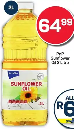 Pick n Pay PnP Sunflower Oil offer