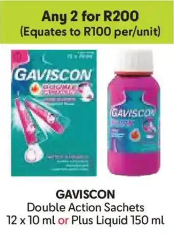 Makro GAVISCON Double Action Sachets or Plus Liquid offer