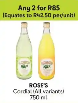 Makro Rose's Cordial offer