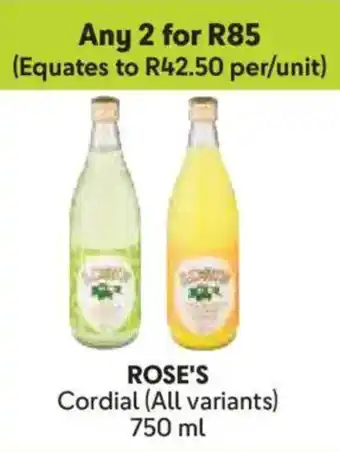 Makro Rose's Cordial offer