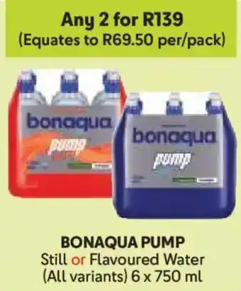 Makro Bonaqua Pump Still or Flavoured Water offer