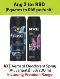 Makro AXE Aerosol Deodorant Spray offer