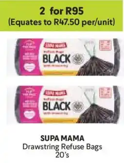 Makro SUPA MAMA Drawstring Refuse Bags offer