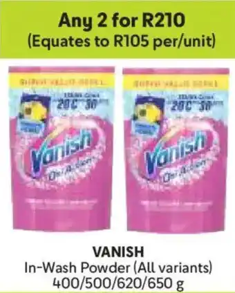 Makro Vanish In-Wash Powder offer