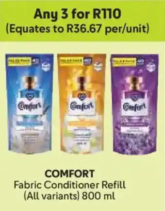 Makro Comfort Fabric Conditioner Refill offer