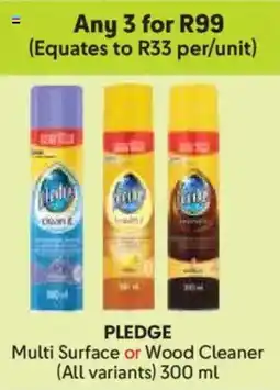 Makro Pledge Multi Surface or Wood Cleaner offer