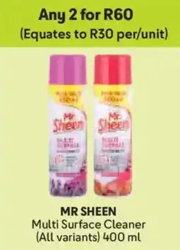 Makro Mr Sheen Multi Surface Cleaner offer