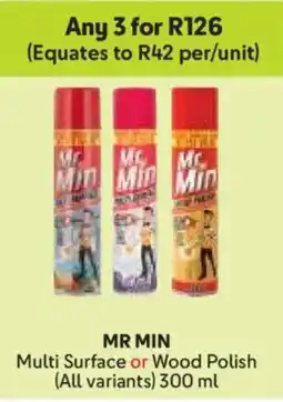 Makro Mr Min Multi Surface or Wood Polish offer