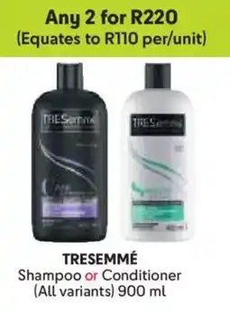 Makro TRESEMMÉ Shampoo or Conditioner offer