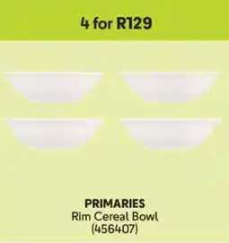 Makro PRIMARIES Rim Cereal Bowl offer