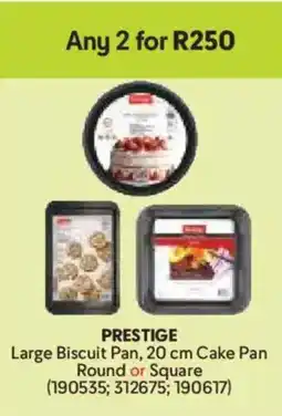 Makro Prestige Large Biscuit Pan, Cake Pan Round or Square offer